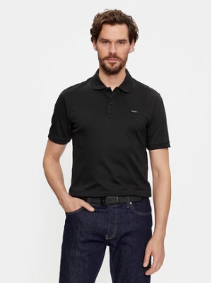 Calvin Klein Polo Smooth Cotton Slim Polo K10K111657 Czarny Regular Fit