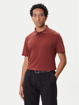 Calvin Klein Polo Supima LV04LB276G Brązowy Regular Fit