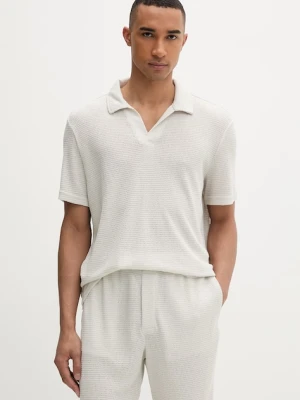 Calvin Klein polo swetrowe męskie z wiskozą beżowy