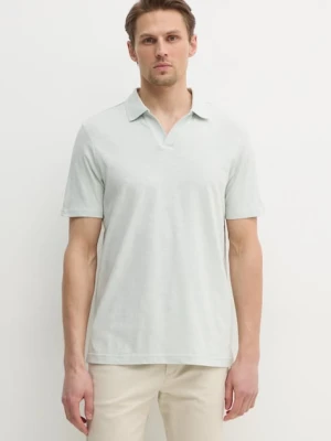 Calvin Klein polo z domieszką lnu