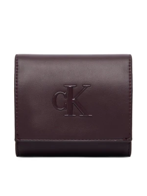 Calvin Klein Portfel Bold Ck Medium Bifold LV04F1156G Bordowy