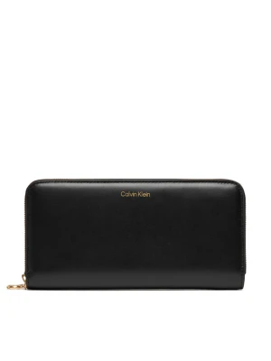 Calvin Klein Portfel Ck Large Zip Around LV04F1093G Czarny