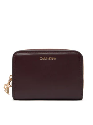 Calvin Klein Portfel Ck Medium Flap Zip Around LV04F1075G Brązowy