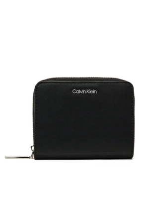 Calvin Klein Portfel damski Ck Must Md Zip Around W/Flap LV04F1029G Czarny