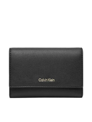 Calvin Klein Portfel Foil Logo Trifold W/ Zip Pocket LV04F1117G Czarny