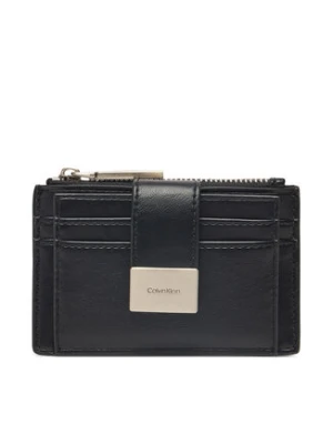 Calvin Klein Portfel damski Hardware Snap Top Zip Cardholder K60K612959 Czarny