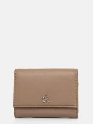 Calvin Klein portfel damski kolor beżowy K60K612851