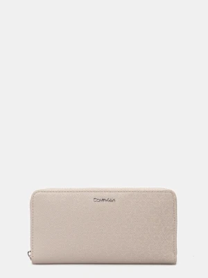 Calvin Klein portfel damski kolor beżowy LV04F1073G