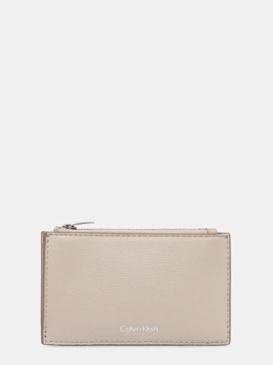 Calvin Klein portfel damski kolor beżowy LV04F1090G