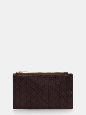 Calvin Klein portfel damski kolor bordowy LV04F1084G