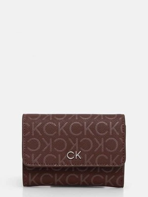 Calvin Klein portfel damski kolor brązowy K60K612684