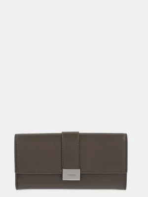 Calvin Klein portfel damski kolor brązowy K60K612964