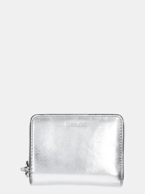 Calvin Klein portfel damski kolor srebrny LV04F1103G