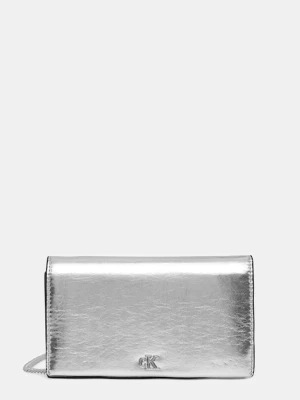 Calvin Klein portfel damski kolor srebrny LV04F3320G