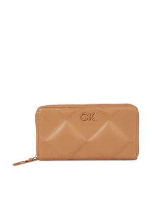 Calvin Klein Portfel damski Re-Lock Quilt Za Wallet Lg K60K610774 Brązowy