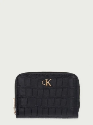 Calvin Klein portfel damski skórzany czarny