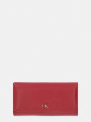 Calvin Klein portfel damski skórzany czerwony