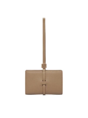 Calvin Klein Portfel Emblem Hw Pebble Wallet On Strap LV04F1130G Beżowy