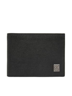 Calvin Klein Portfel Emblem Hw Trifold W / Coin LV04D1283G Czarny