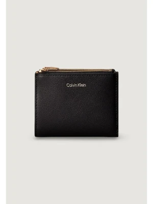 Calvin Klein Portfel Foil Logo Dbl Zip Cardcase LV04F1135G Czarny