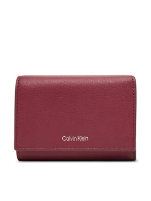 Calvin Klein Portfel Foil Logo Trifold W/ Zip Pocket LV04F1117G Różowy