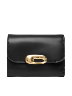 Calvin Klein Portfel Hardware Trifold With Zip Pocket LV04F1116G Czarny