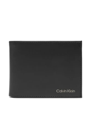 Calvin Klein Portfel męski Ck Smooth Billfold W/ Coin Walle LV04D1105G Czarny