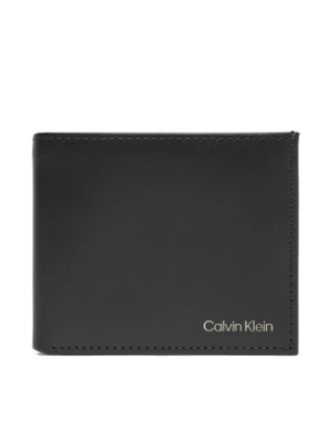Calvin Klein Portfel męski Ck Smooth Trifold W/ Coin LV04D1103G Czarny