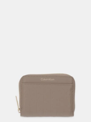 Calvin Klein portfel skórzany damski kolor beżowy LV04F1081G