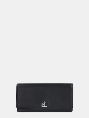 Calvin Klein portfel skórzany damski kolor czarny LV04F1098G