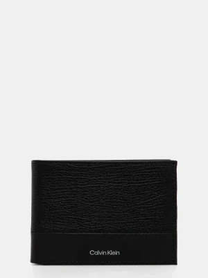 Calvin Klein portfel skórzany męski kolor czarny K50K512847