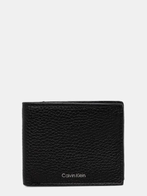 Calvin Klein portfel skórzany męski kolor czarny LV04D1028G