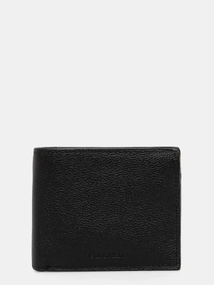 Calvin Klein portfel skórzany męski kolor czarny LV04D1033G