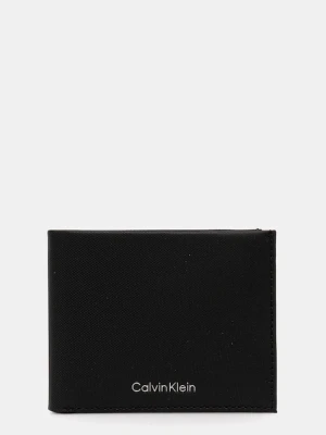 Calvin Klein portfel skórzany męski kolor czarny LV04D1042G