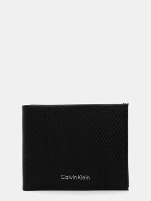 Calvin Klein portfel skórzany męski kolor czarny LV04D1043G