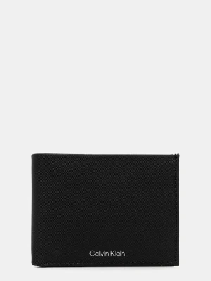 Calvin Klein portfel skórzany męski kolor czarny LV04D1045G