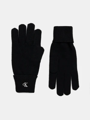 Calvin Klein rękawiczki damskie kolor czarny LV14F8021G