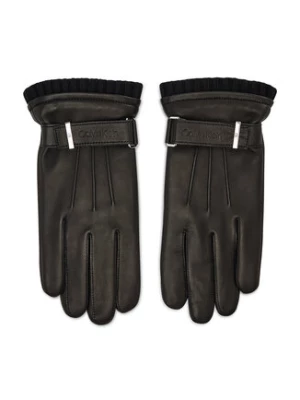 Calvin Klein Rękawiczki Męskie Leather Rivet Gloves K50K507425 Czarny