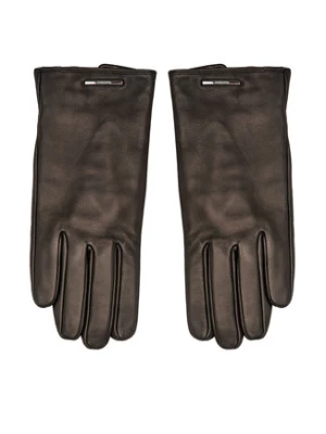 Calvin Klein Rękawiczki Męskie Modern Bar Leather Gloves K50K511017 Czarny