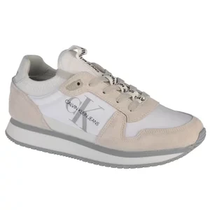 Calvin Klein Runner Laceup YW0YW00462-YAF, Damskie, Białe, buty sneakers, tkanina, rozmiar: 40