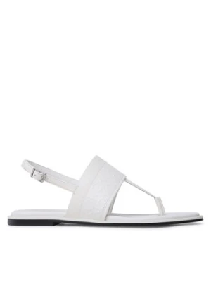 Calvin Klein Sandały Almond Tp Sandal HW0HW01536 Écru