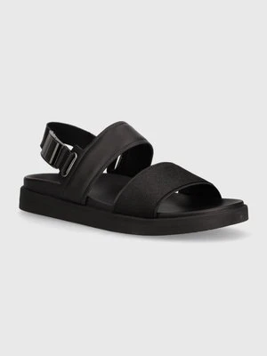 Zdjęcie produktu Calvin Klein sandały BACK STRAP SANDAL JAQ MONO IP męskie kolor czarny HM0HM01421