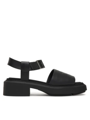 Calvin Klein Sandały Chunky Sandal Lth Mg HW0HW03131 Czarny