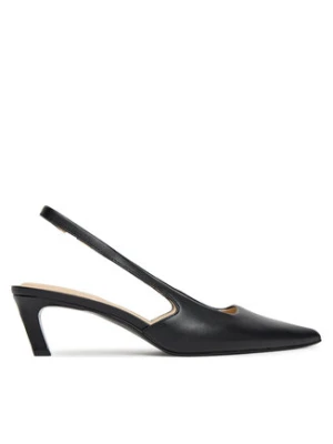 Calvin Klein Sandały Ess Kitten Heel Sling Back HW0HW02641 Czarny