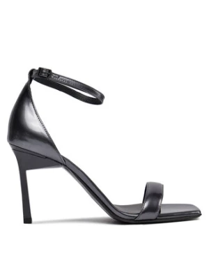 Calvin Klein Sandały Geo Stil Square Sandal 90-Pearl HW0HW01993 Czarny