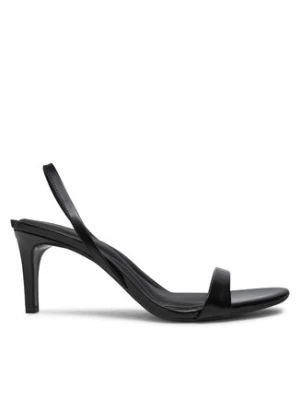 Calvin Klein Sandały Heel D'Orsay Sandal 70 - Brush L HW0HW02265 Czarny