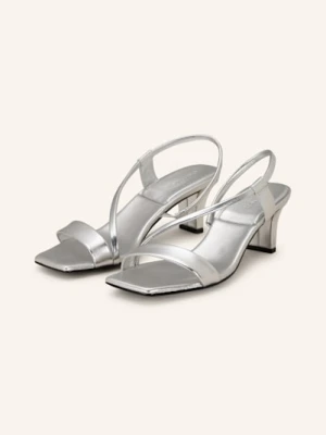 Calvin Klein Sandały Na Obcasie silber