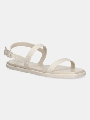 Calvin Klein sandały SANDAL - JELLY damskie kolor beżowy HW0HW02426