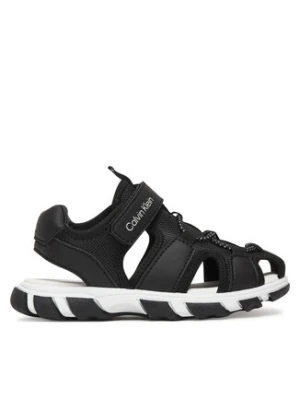 Calvin Klein Sandały Velcro Sandal V1B2-83320-1591 Czarny