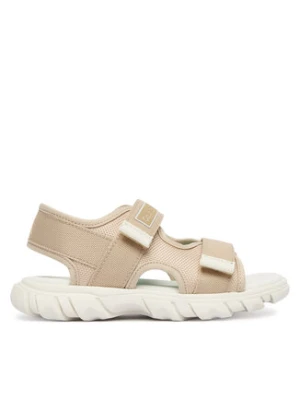 Calvin Klein Sandały Velcro Sandal V1B2-83321-1564 Beżowy
